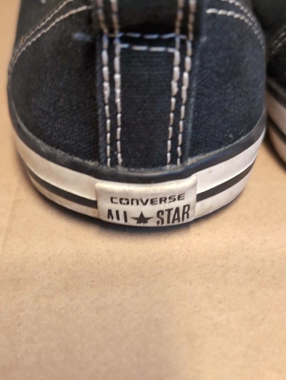 Converse Womens Low-Top Sneakers in Navy and White - Picture 5 of 5